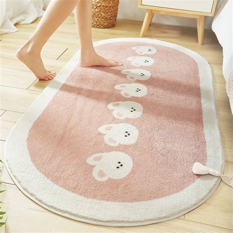 Cartoon Plush Carpet Floor Mat | Rainbow Cabin