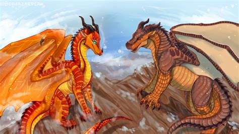 Wings of Fire - Peril and Clay by Biohazardia on DeviantArt