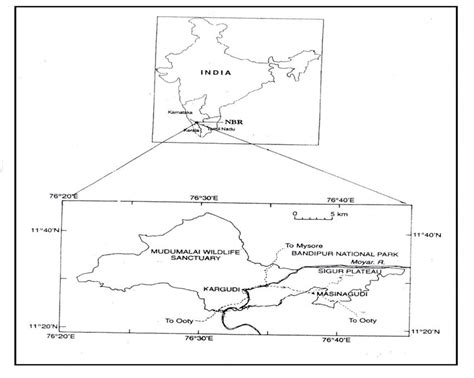 Location map of Mudumalai wildlife sanctuary. | Download Scientific Diagram