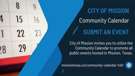 Mission launching community calendar | City of Mission