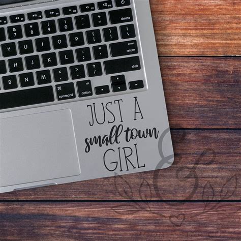 Just A Small Town Girl Lyrics Decal Lyrics Sticker Small | Etsy