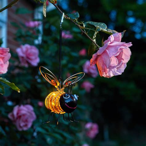 Gold Effect Bumble Bee Solar-powered LED Outdoor Decorative Light in 2021 | Outdoor decorative ...