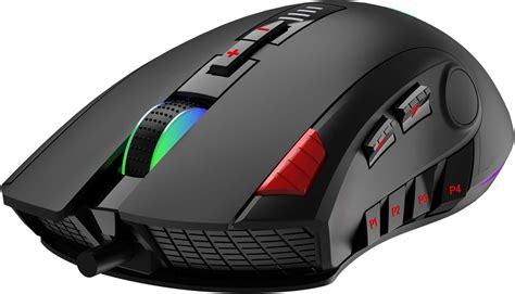 AULA H512 Professional Gaming Mouse Wired, with 7 Side Buttons ...