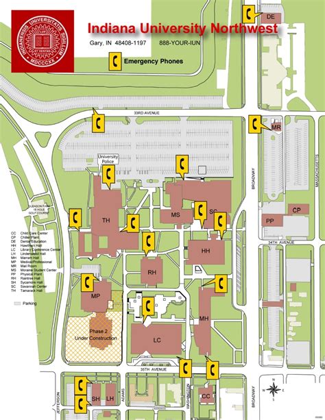 Indiana University Northwest Campus Map