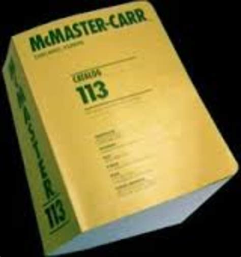 McMaster-Carr Catalogue Issue #113 | Protective Supplies & Procurement Services