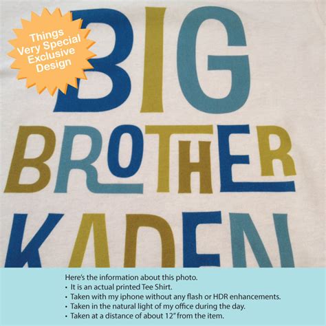 Boys Personalized Big Brother Tshirt or Onesie Infant - Etsy