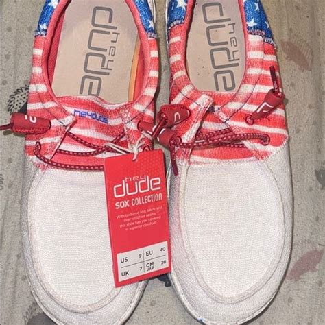 Womens American Flag Hey Dudes in 2022 | Hey dudes, Vans authentic ...