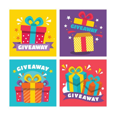 Free Giveaway Cards 2458618 Vector Art at Vecteezy