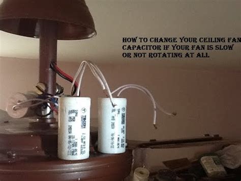 HOW TO CHANGE YOUR CEILING FAN CAPACITOR - YouTube