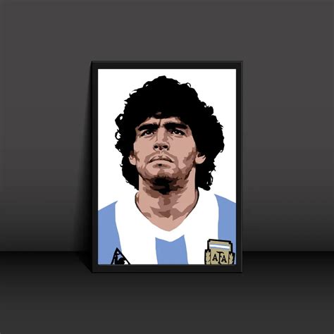 Diego Maradona Poster Modern Art - La Gallery De Arte