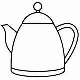 Tea Kettle Outline coloring Book Page Line Art Drawing  Premium AI sketch template