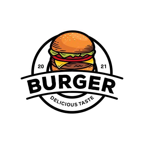 Premium Vector | Burger logo template