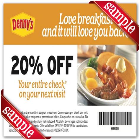 Denny's Coupon Printable December 2016 - Save Avg of $5 | Dennys ...