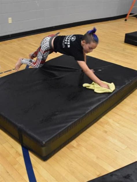 How to Disinfect and Sanitize Cheer Mats During Cleaning | Gymnastics mats, Cheer mats, Gymnastics