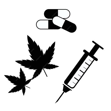 Premium Vector | Drugs cannabis injection icon vector design