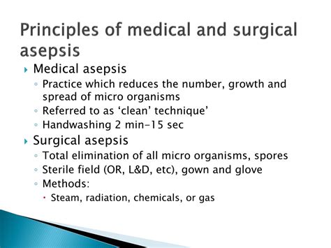 Surgical asepsis sterile technique - reliefbatman