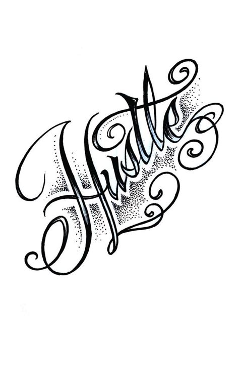 Hustle in 2023 | Tattoo lettering styles, Tattoo lettering, Tattoo ...