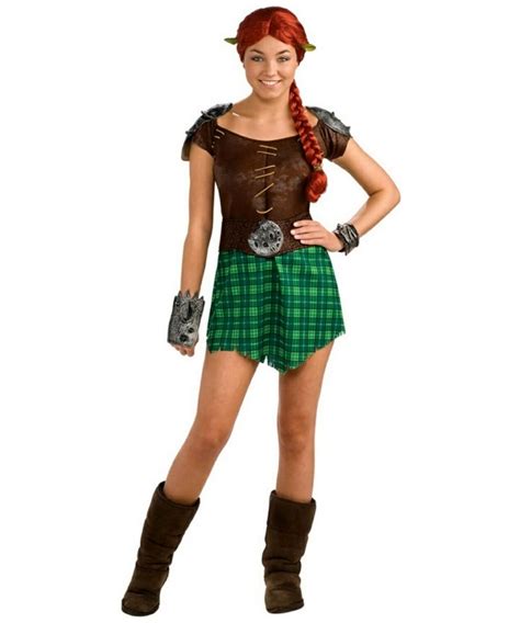 Adult Shrek Forever After Fiona Warrior Movie Costume - Women Costumes