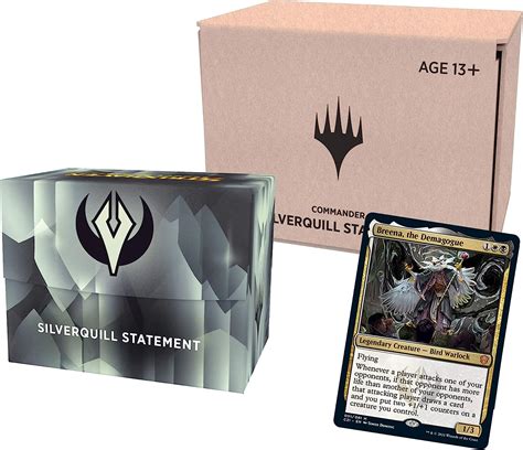 Buy Magic The Gathering Strixhaven Commander Deck – Silverquill Statement (Black-White ...