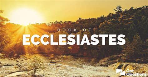 Book Of Ecclesiastes