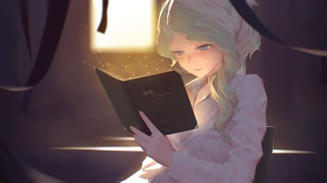 Anime Girl Reading Wallpapers - Top Free Anime Girl Reading Backgrounds - WallpaperAccess