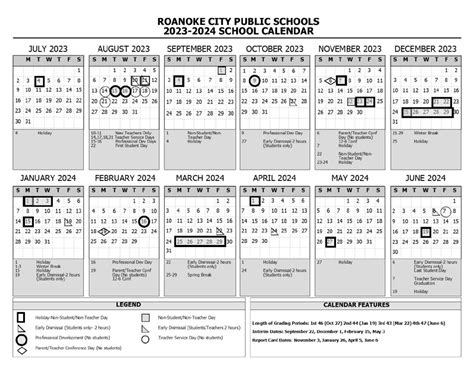 Roanoke City Public Schools Calendar 2024-2025 [PDF]