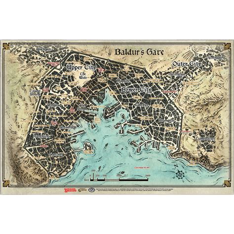 Descent Into Avernus: Baldurs Gate Map (Dungeons & Dragons) | Shop at Gather & Game