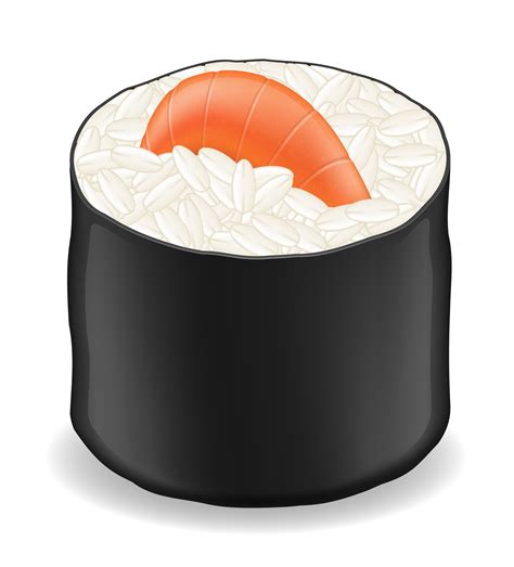 sushi rolls in seaweed nori vector illustration 514755 Vector Art at Vecteezy