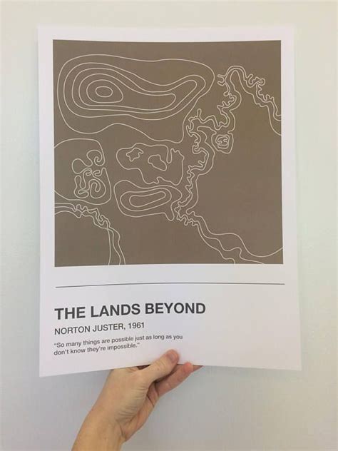 The Lands Beyond The Phantom Tollbooth Topographic Map Print | The ...