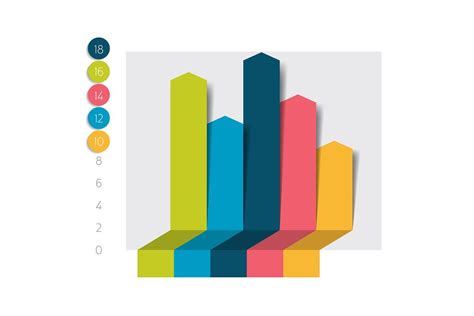 Color chart, graph. | Graphing, Bar graphs, Business card mock up