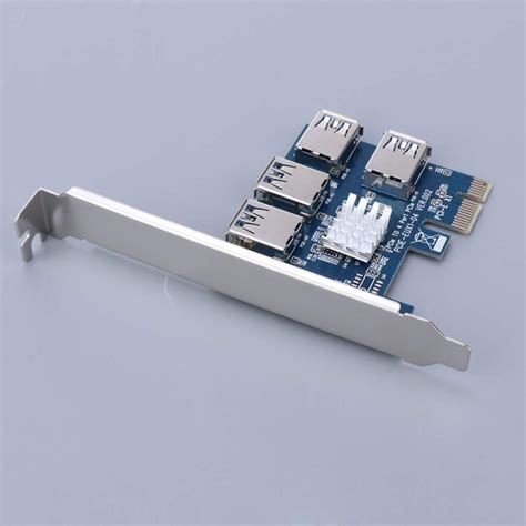 perfk 1 to 4 USB 3.0 PCI-E Slot Expansion Card with Internal USB Header ...