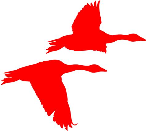 Flying Geese Silhouette | Free vector silhouettes