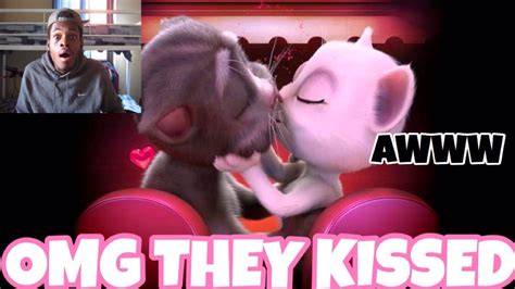 PLAYING KISSING ANGELA AND TOM GAME! - YouTube