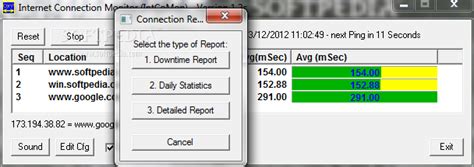 Internet Connection Monitor 1.2c - Download, Screenshots
