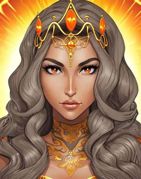 A beautiful tall 34 year old queen with tan skin. Sh... | OpenArt