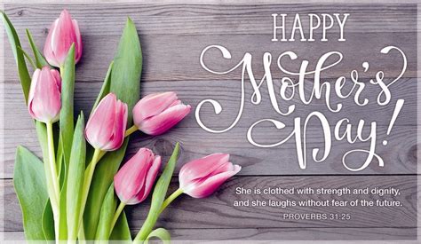 Happy Mother's Day - Proverbs 31:25 eCard - Free Mother's Day Cards Online