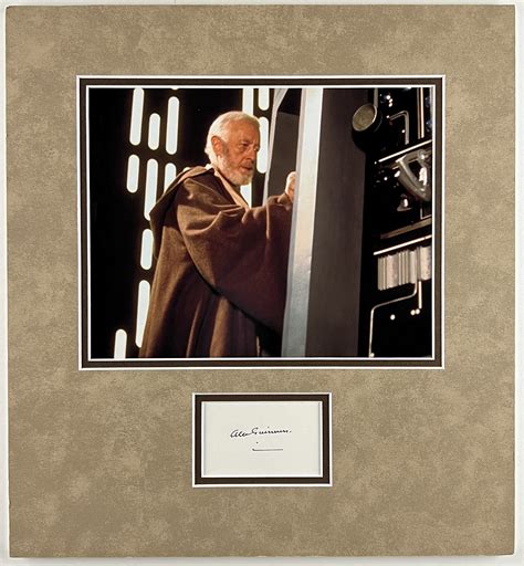 Lot Detail - Star Wars: Alec Guinness Signature in “A New Hope” Matted Display (K9Graphs) (Third ...