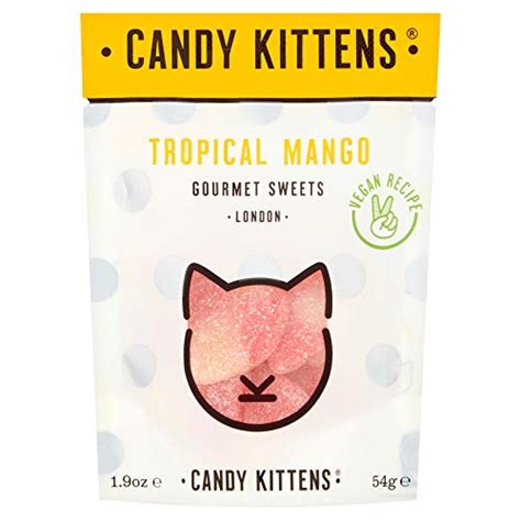 Vegan Sweets, Candy Kittens Tropical Mango, Packed with Fruit Juice & Natural Ingredients, Big ...