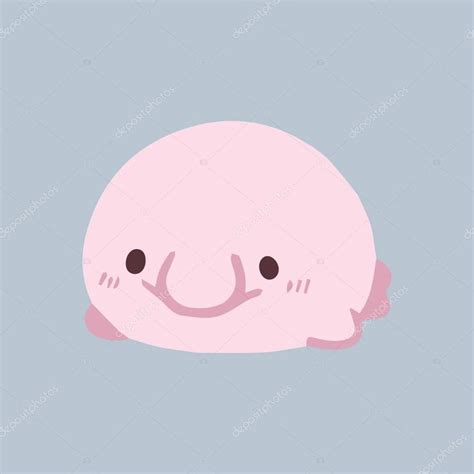 Blob Fish. Illustration of cute blob fish wdrfree vector | Blobfish, Fish illustration, Fish ...