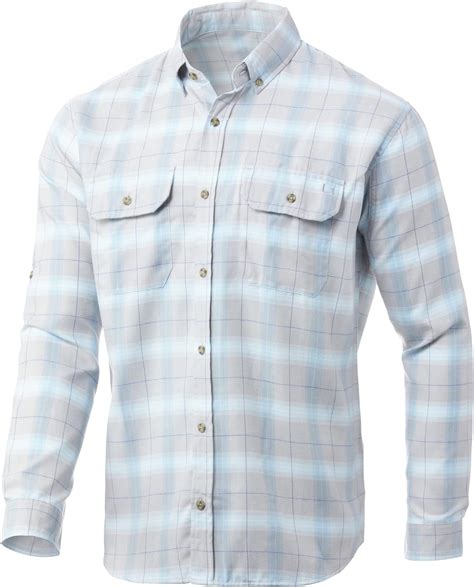 Buy HUK mens Maverick Fishing Flannel Shirt | Performance Button Down ...