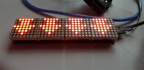 Présentation du MAX7219 LED dot matrix display 4 en 1 - Présentations de produits robotique ...