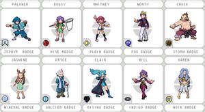 All Sinnoh Gym Leaders by BrendanBass on DeviantArt