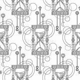 Sand Hourglass Coloring Pages Sketch Page sketch template
