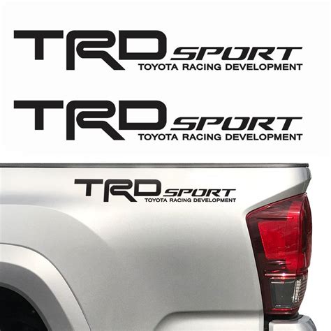 TRD Sport Decals | Trd, Tundra truck, Toyota racing development