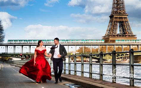 Shooting Couple Paris | Séance Photo Couple Mariage Pont Bir-Hakeim Tour Eiffel