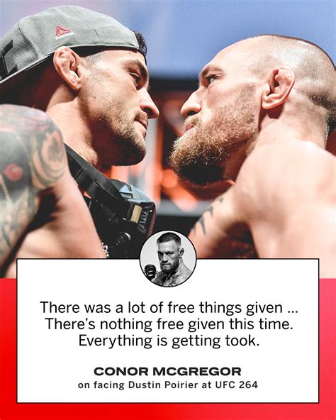 ESPN on Twitter: "Conor McGregor says he's taking it all from Dustin Poirier at #UFC264 🔥 ...