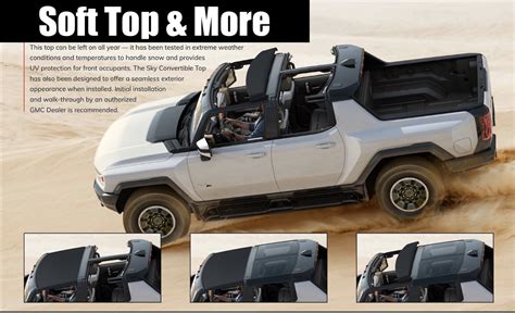 News: 2022 GMC Hummer EV Shows Off a Convertible Soft Top, Powered Tonneau Cover & More - The ...