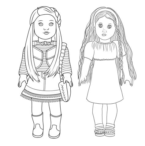 American Girl Doll Julie Coloring Pages