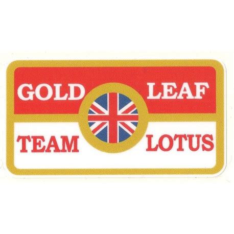 GOLD LEAF TEAM LOTUS laminated decal - cafe-racer-bretagne.clicboutic.com