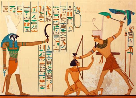 Ancient Egyptian Pharaonic Art Stock Image - Image of egyptian ...